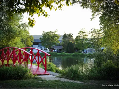 Le pont japonais rouge